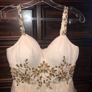 Ladies’ Feathered Cocktail Dress